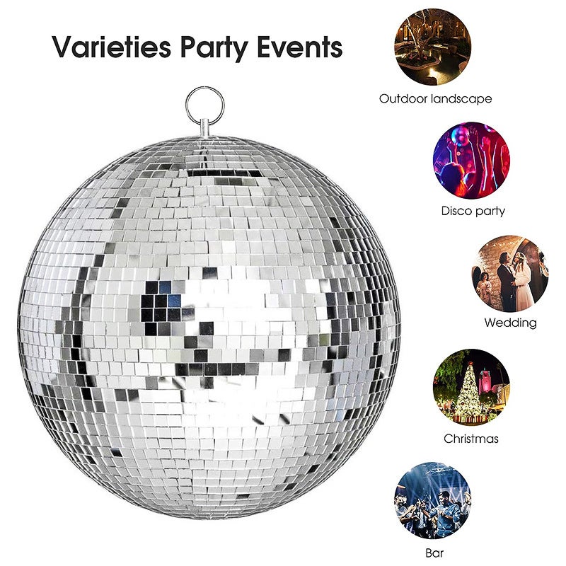 Bola de discoteca, 25 bolas espelhadas, mini bola de discoteca, pequenas bolas de discoteca decorativas, pequenas bolas de discoteca para pendurar na - 8