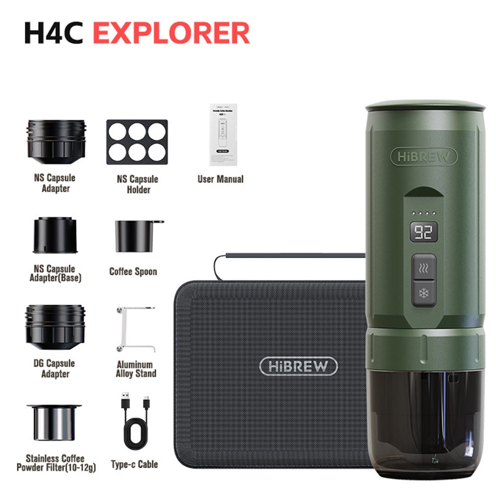 HiBREW H4 - cafetiere italienne portable,machines à café automatiques