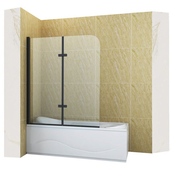 SILLA Parawan nawannowy MARION 2-skrzydłowy 100x140 cm ruchomy Czarny