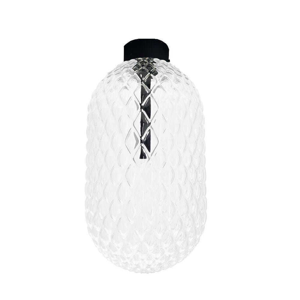 Lampa wisząca TANPO czarno-przezroczysta 1 x G9 x 2.5W wym: 36 x 20 x 20 cm Shilo