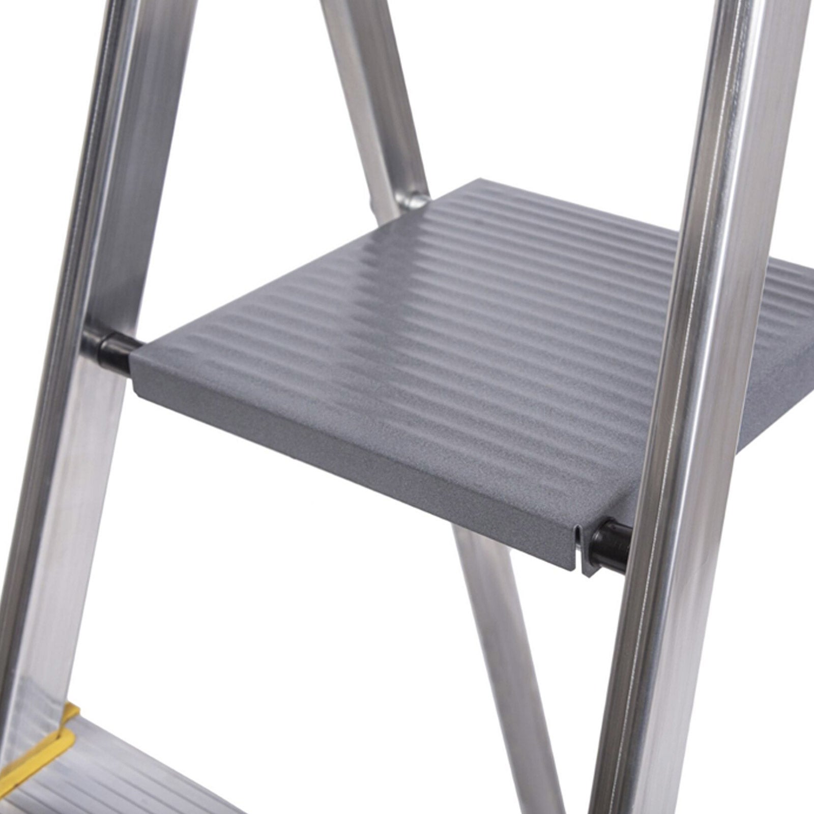 HOSTRÖM Escabeau 8 marches DURA pliable, marchepied léger en aluminium, hauteur plateforme 162cm, pieds antidérapants, charge 150kg, garantie 5 ans - 8