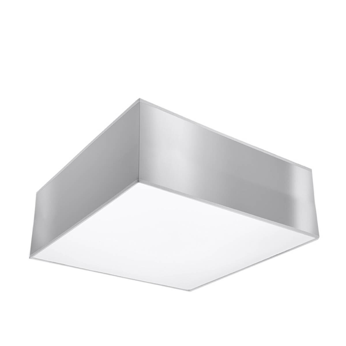 Plafon Horus kwadratowy szary 1xE27x15W wym: 11 x 25 cm IP20 tworzywo sztuczne Sollux Lighting