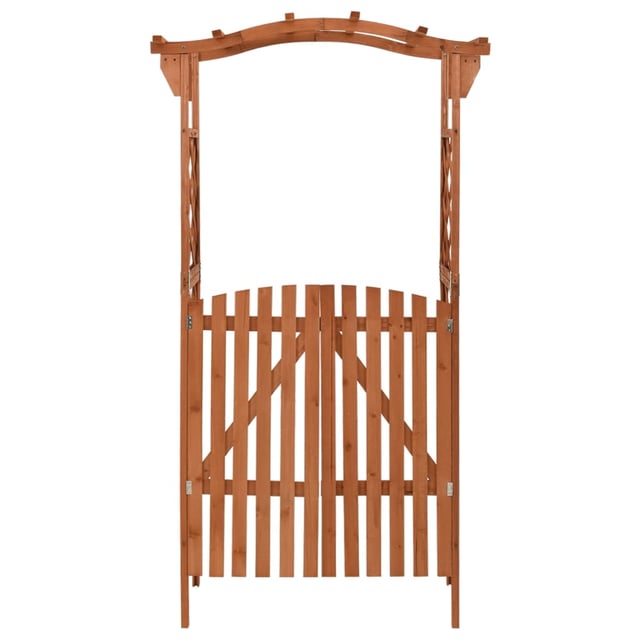 Tenda de jardin | Pergolato con Cancello 116x40x204 cm Legno di Abete Massello CFW310778