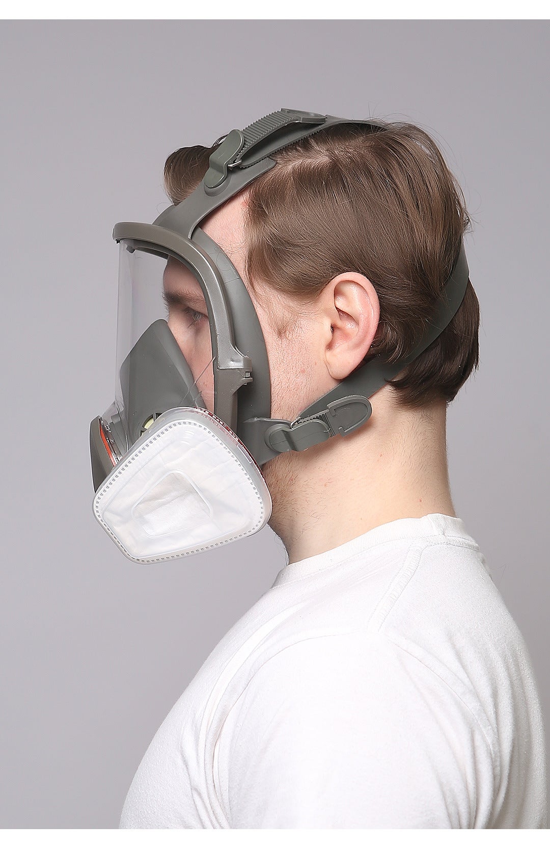 16 en 1Masque à gaz antibuée, respirateur facial intégral, filtre de travail de sécurité, protection contre le formaldéhyde - 3