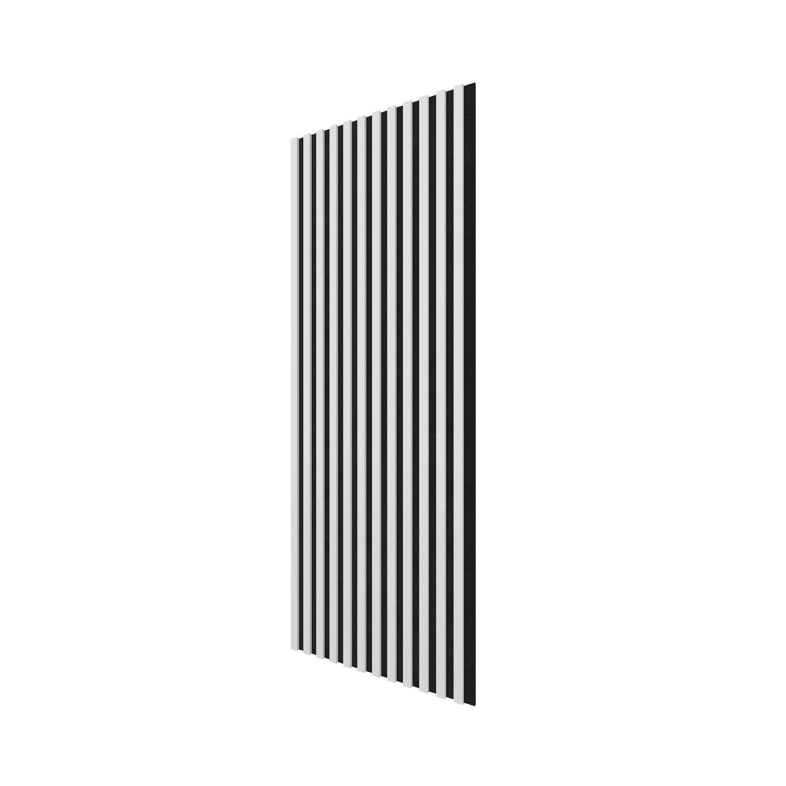 Panneau Tasseau Acoustique effet tasseau bois en feutre 1200mm x 605mm Blanc sur noir Linea Proline Stegu Ensemble de 4 pièces - 6