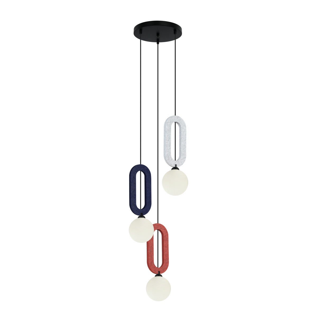 Lampa wisząca MASSO czarna 3 x G9 x 25W wym: 138 x 32 x 32 cm Italux