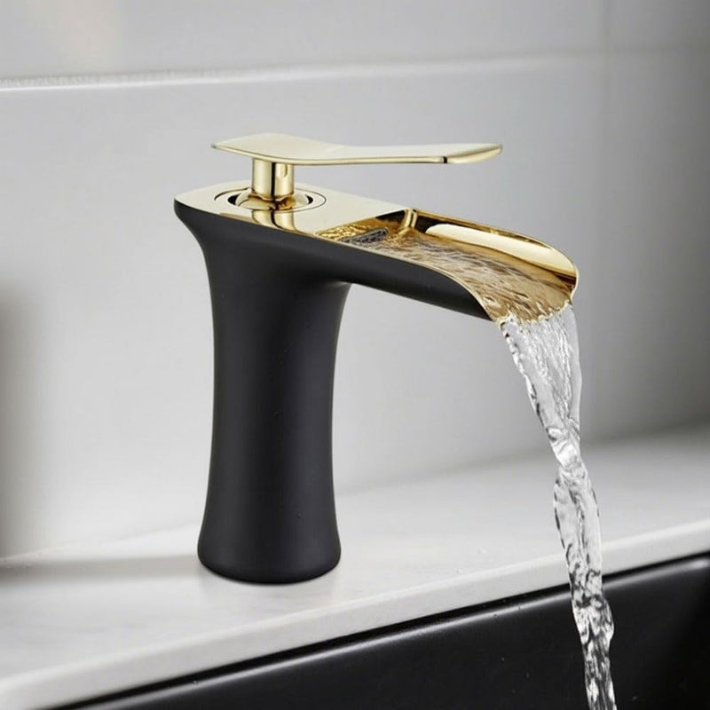 Bateria łazienkowa, bateria mieszaczowa jednootworowa, bateria wodospadowa do umywalki, bateria umywalkowa z wężem doprowadzającym G8/3