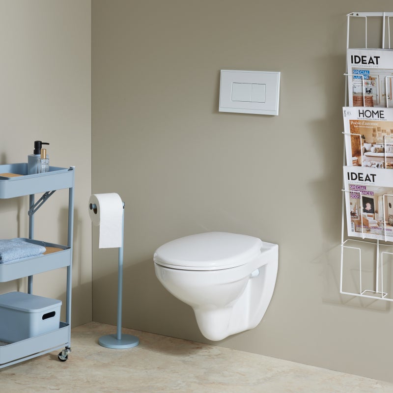 Pack wc suspendu autoportant avec bâti-support cuvette nf Bricoman