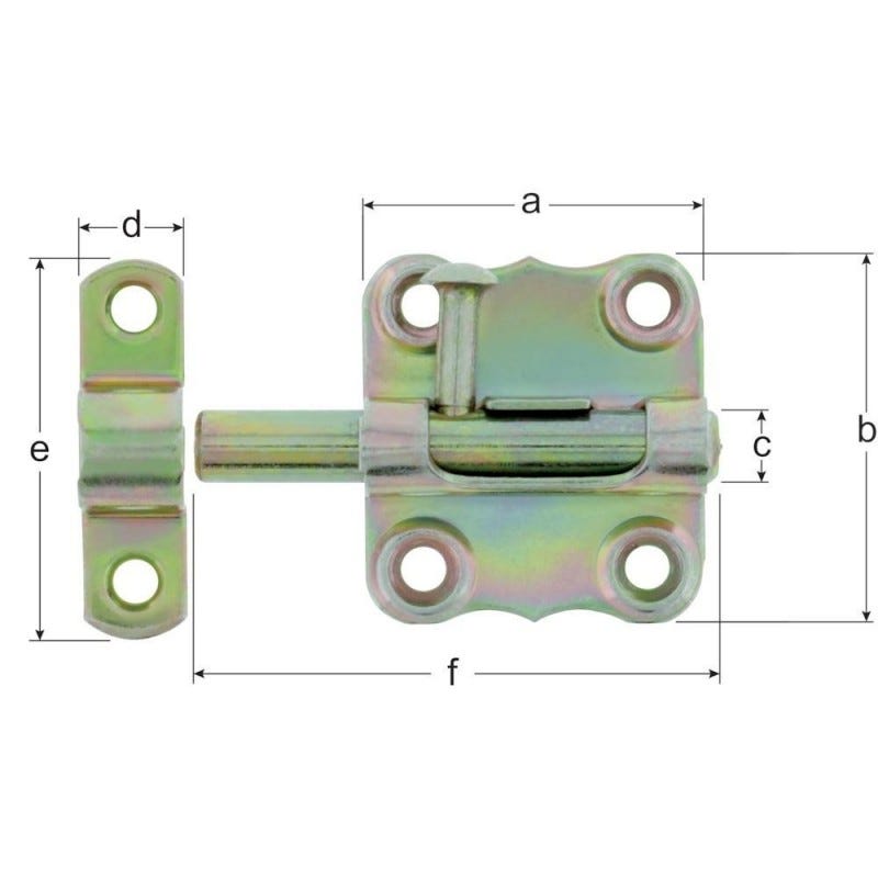 Verrou Rz Verrou Typ 160/K2ZA/35 mm | Leroy Merlin