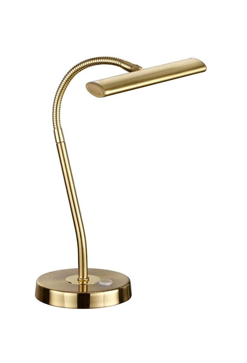Lampa biurkowa Curtis złota LED 4W 3000K 400lm wym: 35 x 18 x 18 cm metal Trio
