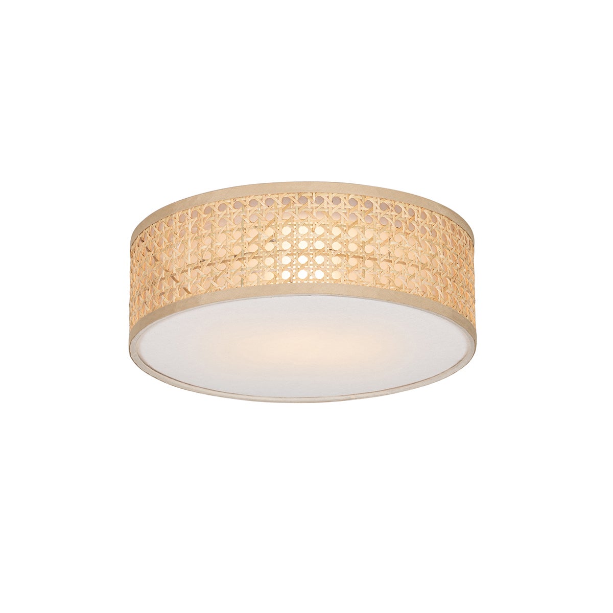 Orientalna lampa sufitowa z rattanu 30 cm - Tromma