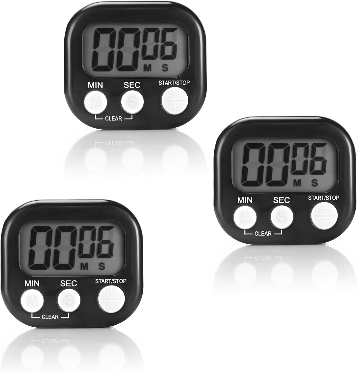 Timer Da Cucina Digitale LED Con Calamita: Contaminuti Magnetico Per Cottura, Fitness E Studio, Volume Regolabile - 2