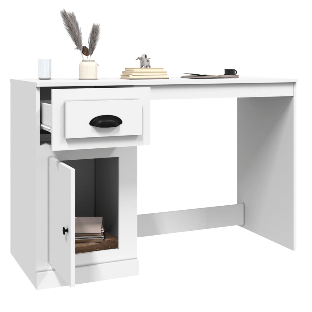 Bureau avec tiroir Noir 115x50x75 cm Bois d'ingénierie48 - Maison