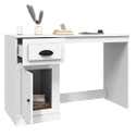 Bureau avec tiroir Noir 115x50x75 cm Bois d'ingénierie48 - Maison Bureau avec tiroir Noir 115x50x75 cm Bois d'ingénierie48 - Maison