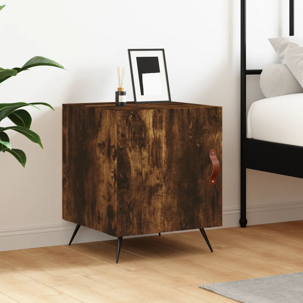 Mesita De Noche,Mesilla De Noche Madera De Ingeniería Roble Sonoma 40x40x50 Cm CFW73279 | Leroy