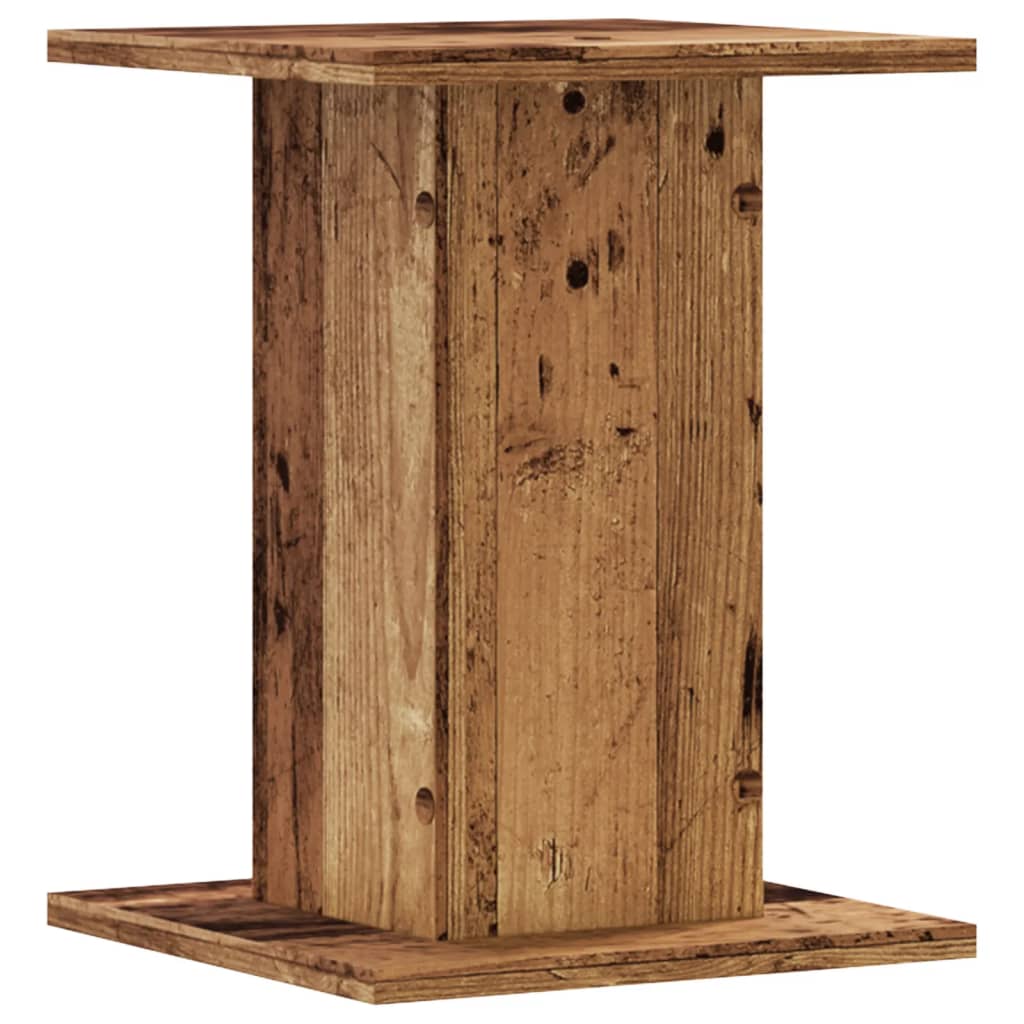 Supports pour plantes 2 pcs vieux bois bois d'ingénierie - 5