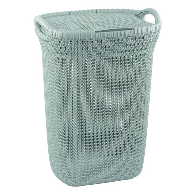 Panier à linge Knit bleu 57 L