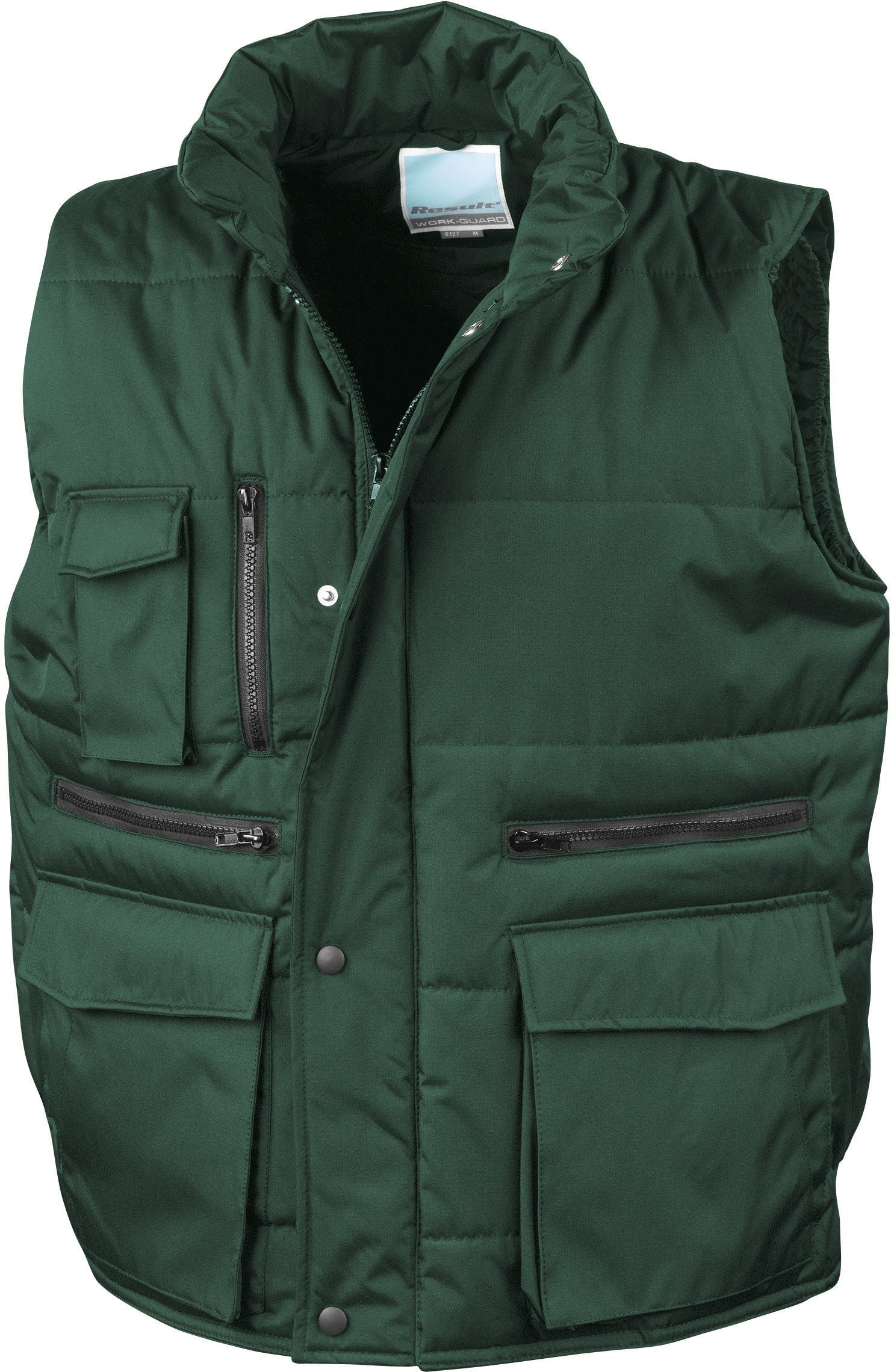 Gilet sans manches de travail matelassé Result Vert Foncé XL - 2