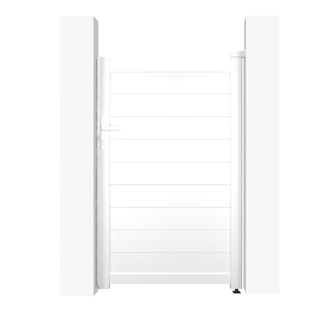 Portillon aluminium 1 m H.160 cm blanc EIGER - 3