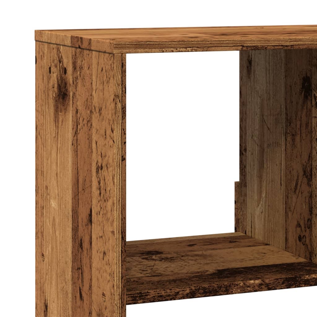 Bibliothèque pour Séjour en Bois Marron H. 33 x l. 100 x P. 33 cm - 7