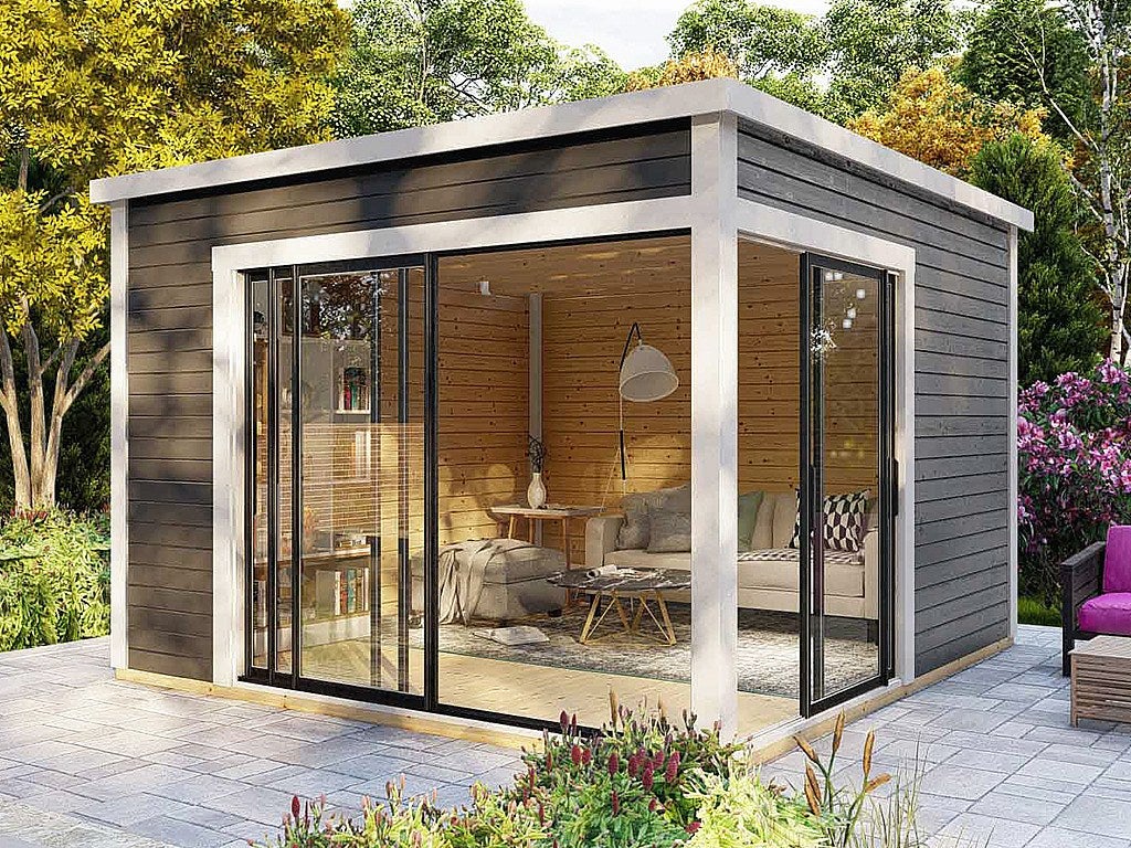 Studio de jardin en bois 14,74 m² - Epaisseur 45 mm - SYLVANA - 9