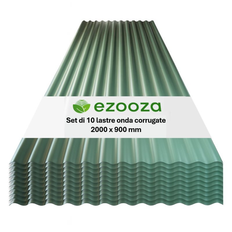 StormGuard – 10 Lastre Ondulate In PVC Trasparente 90x200 Cm, Impermeabili E Resistenti UV, Per Tetti Di Verande, Carport E Casette Da Giardino