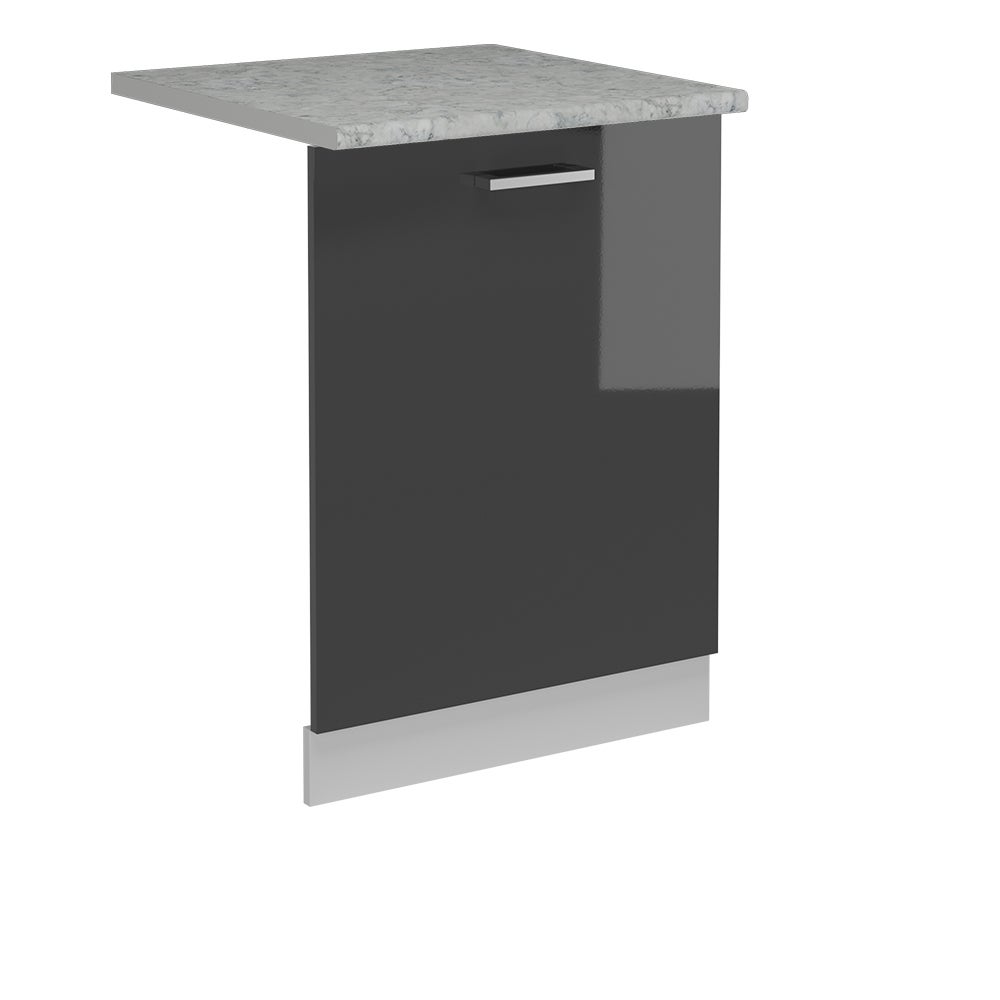 Vicco Panel przedni zmywarki R-Line, Antracyt wysoki połysk, 60 cm , BP Marmur