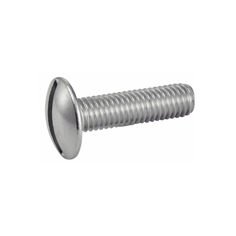 Śruba do metalu z szerokim, okrągłym łbem -POELIER- z rowkiem - Stal nierdzewna A2 4x8 mm - Pudełko 200 szt.
