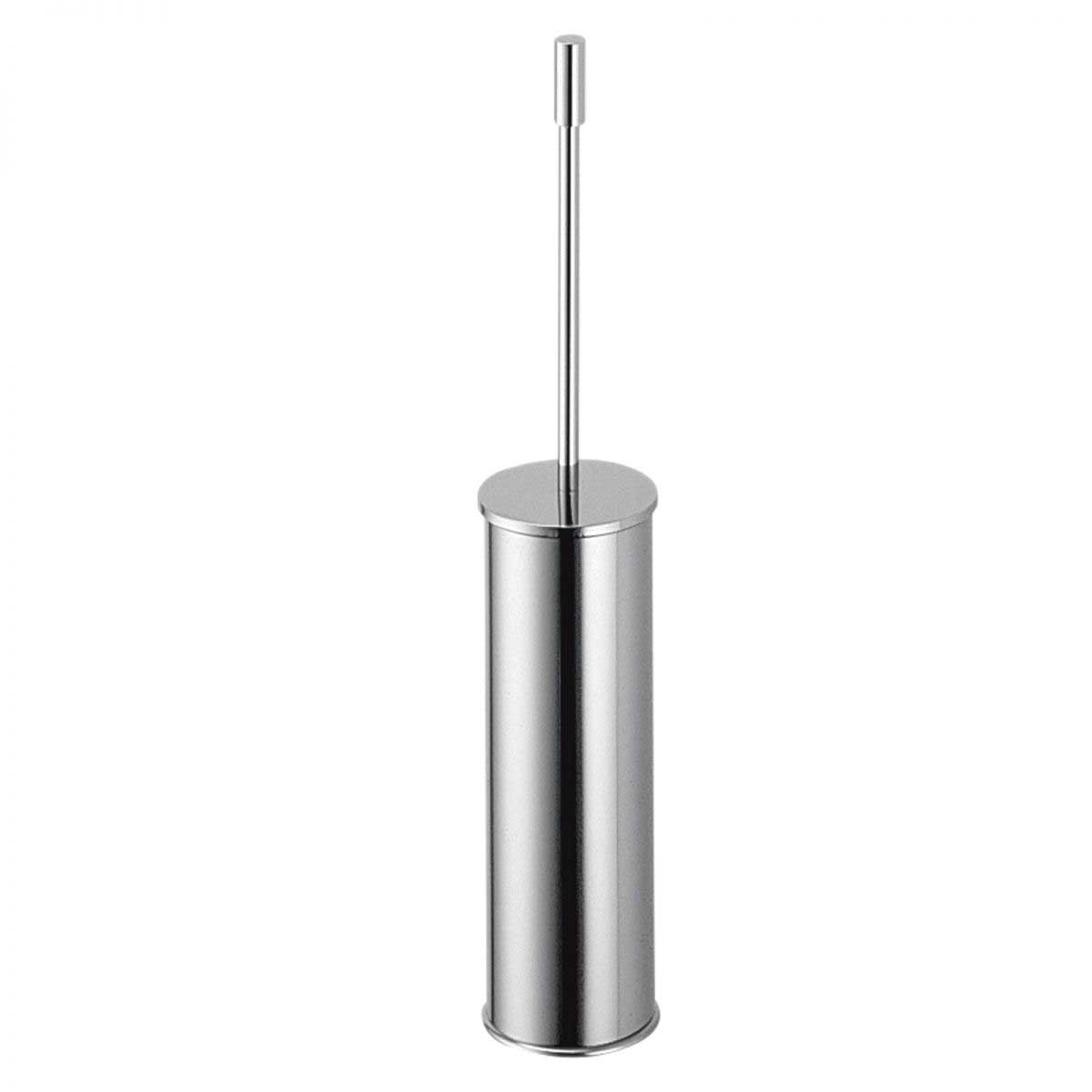 Set Porta Scopino In Ottone Antico Con Tazza In Ceramica Bianca – Stile Retrò Per Bagno