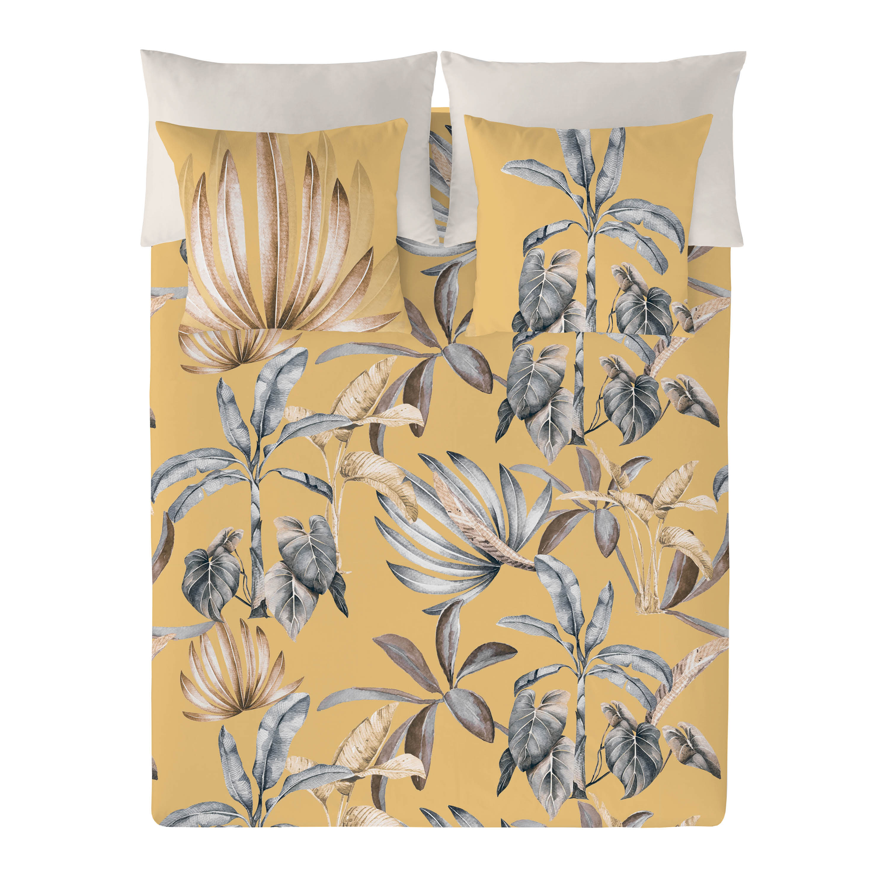 NATURALS - Capa de edredão estampada Cama 90 - Algodão extra macio - Inclui 1 ou 2 fronhas - Fabricado em Espanha - ARTEMISA - 3