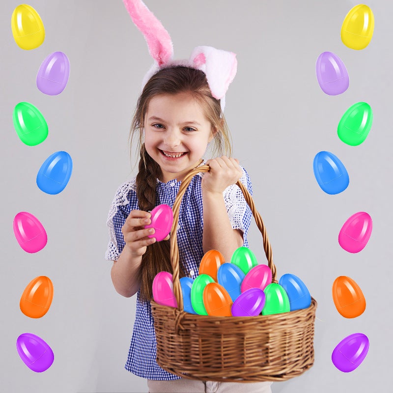 Œufs de Pâques en plastique, œufs de Pâques en plastique remplissables pour la chasse aux œufs - 2