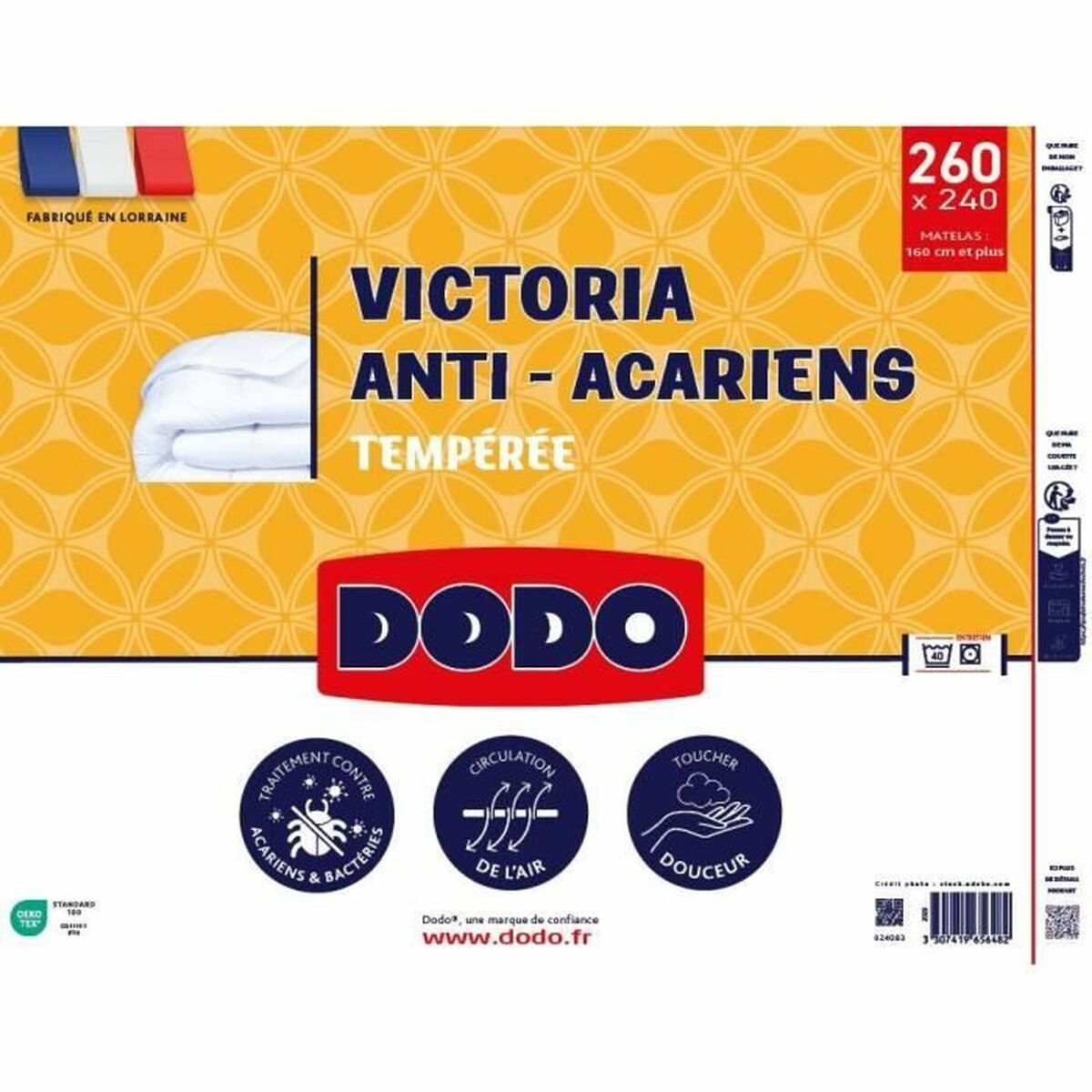 Remplissage de couette DODO Victoria Blanc 240 x 260 cm - 3