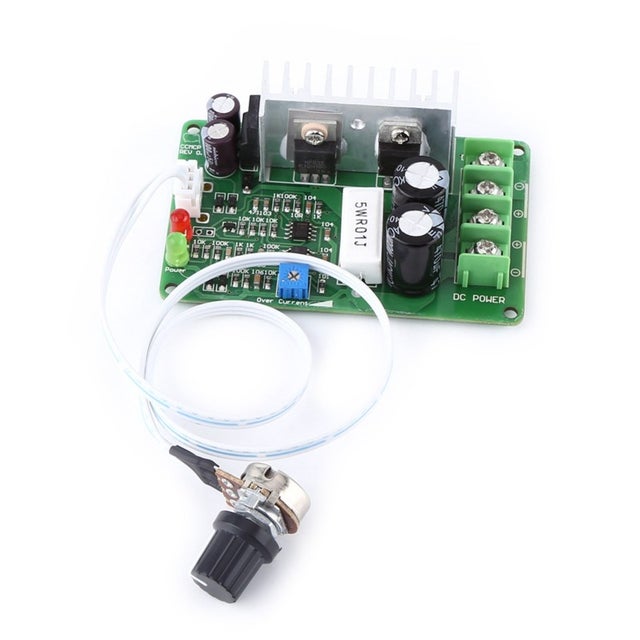 12V/24V/36V 15A PWM DC motor velocidade controlador regulador potenciómetro Overload Protector
