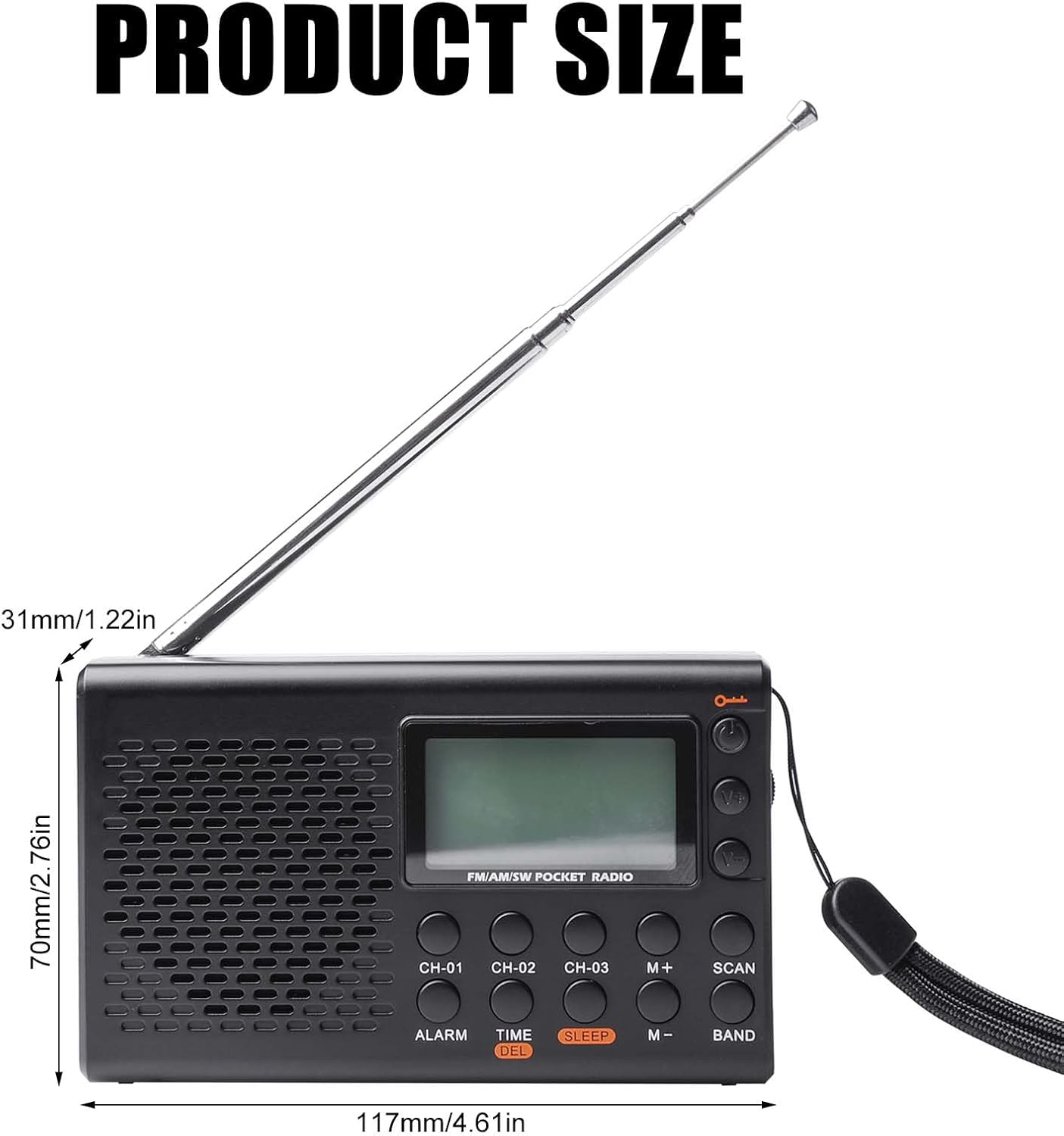 Radio solaire, radio portable AM/FM à manivelle, générateur d'urgence