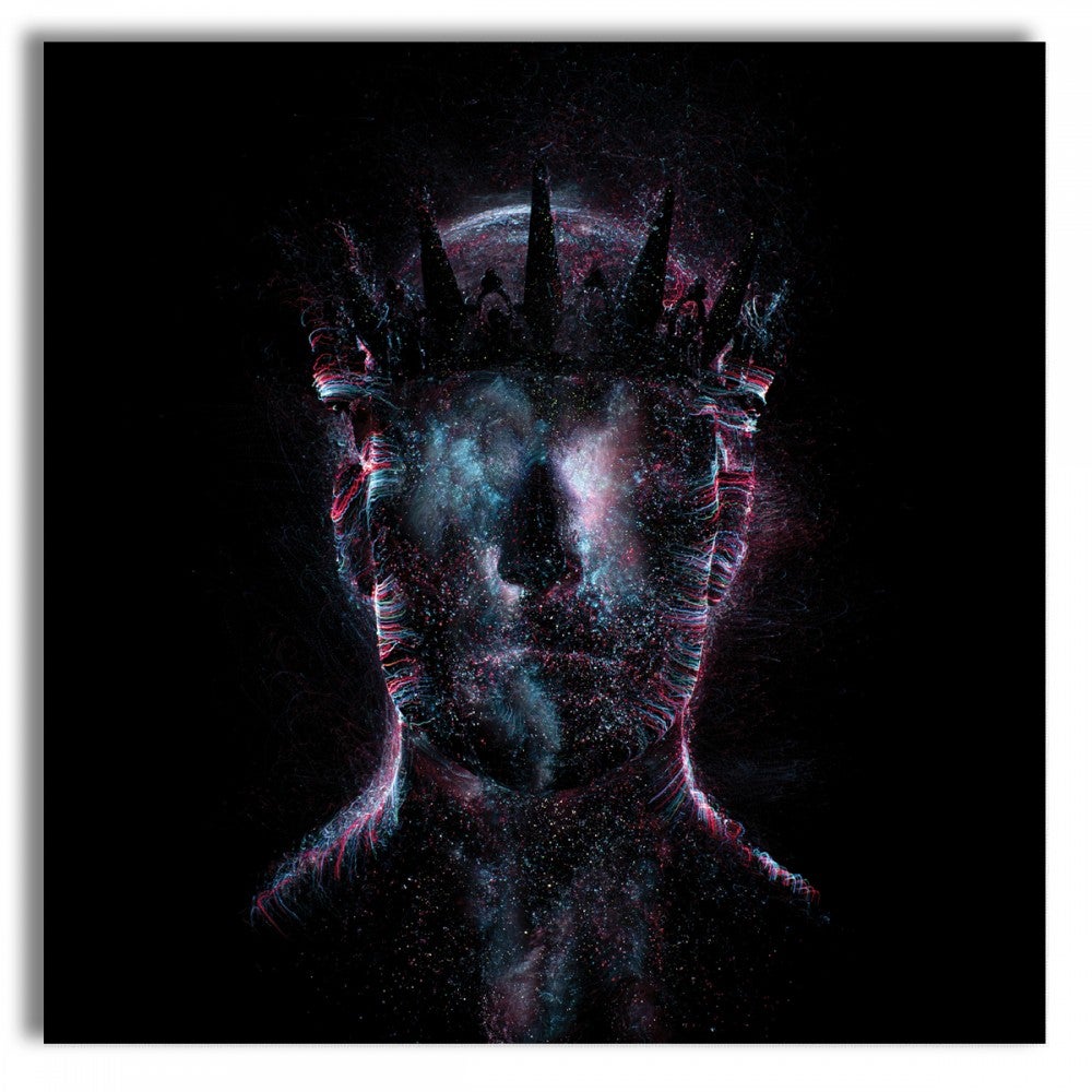 ALIEN Abstrakcja 102 - Obraz na płótnie na drewnianej ramie 80X80 CM