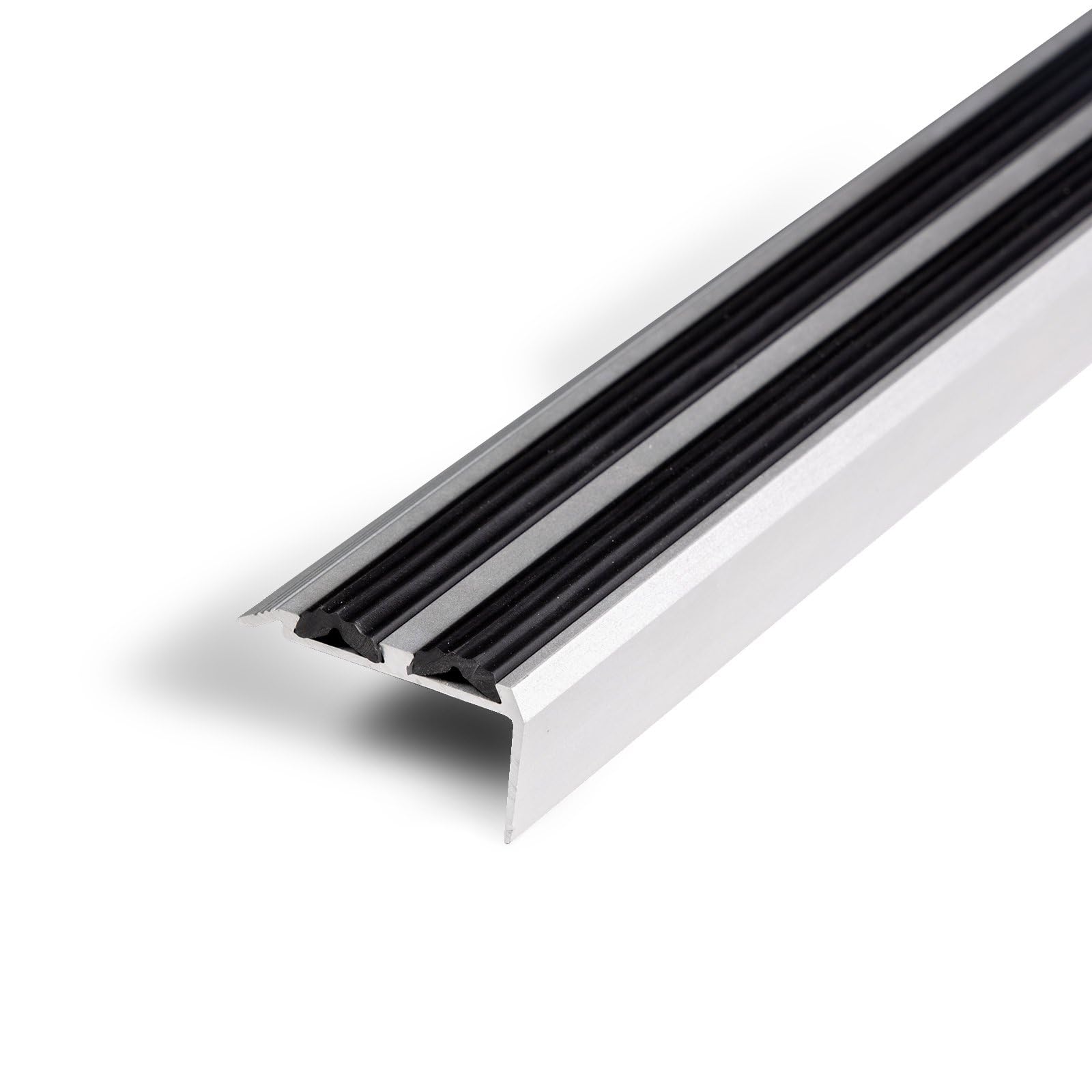 Profilé d'escalier Avec double caoutchouc Power Grip, Longueur: 90 cm - Auto-adhésif, Noir - 2