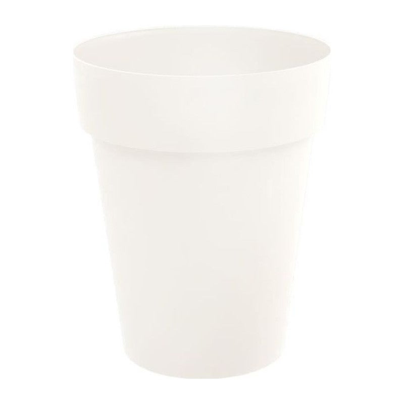 Pot pour fleur Toscane rond intérieur extérieur Ø.60cm blanc EDA PLASTIQUES