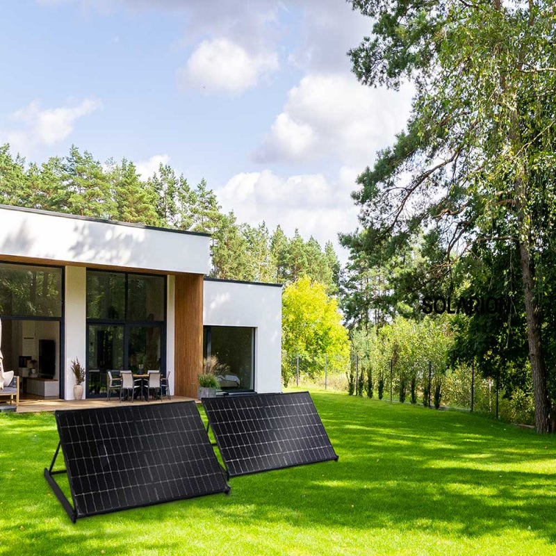 SOLARION Kit Starter panneau solaire Plug & Play 400W - sol & mur - livré monté - 5