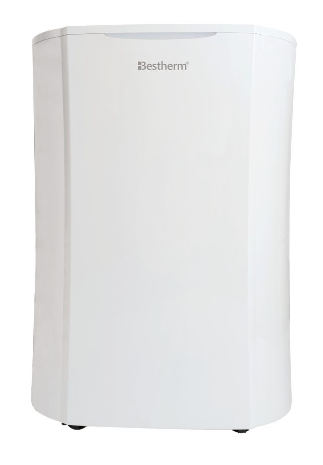 Déshumidificateur d'air BESTHERM - Illa 12L/jour, fonction purificateur d'air, filtre à charbon actif anti-odeurs, avec minuterie 24h