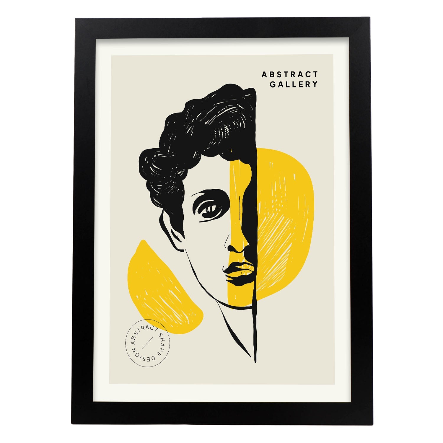Nacnic póster pop art abstracto asomando ares ilustraciones artísticas modernas para la decoración de interiores