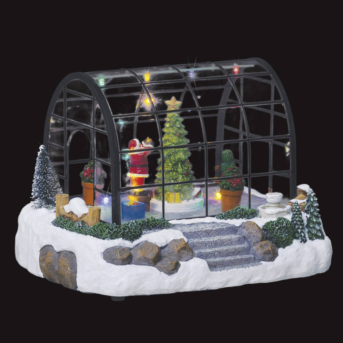 Village de Noël lumineux, musical et animé Maison Champignon - Feeric Christmas