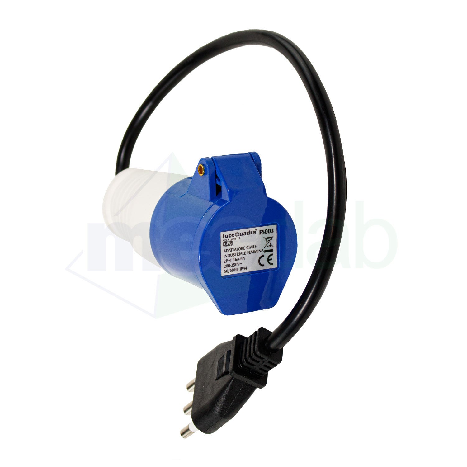 Adattatore per roulotte femmina da 16 A a CEE17 3g2,5 mm² maschio, ZENITECH | Leroy Merlin
