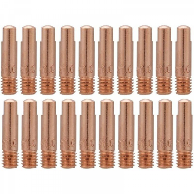 Kit 21 Pièces Embouts Contact M6 0,8mm + Buse Conique Pour Torche MB15 AK MIG MAG - RIVERWELD