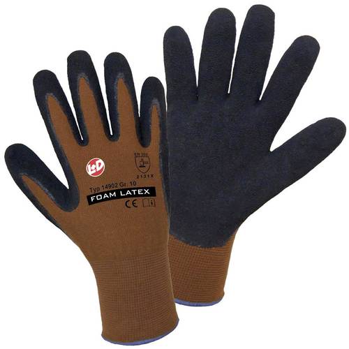 Högert Technik LYCK Gants De Protection Isolés Taille 11 – Revêtement Latex Orange, Haute Adhérence Et Résistance à L’Abrasion – Idéal Pour Travaux Mécaniques En Environnement Froid Et Humide