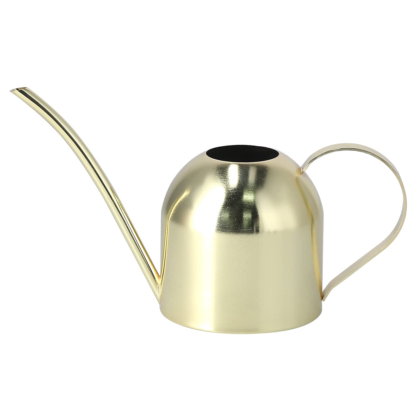 Arrosoir d'intérieur Vintage en acier inoxydable, 1000ML, plantes succulentes, bouilloire, Pot doré - 4