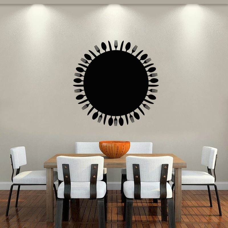 Adesivo ardesia Tavoli coperti - Sticker adesivo - adesivi murali - 30x30cm - 3