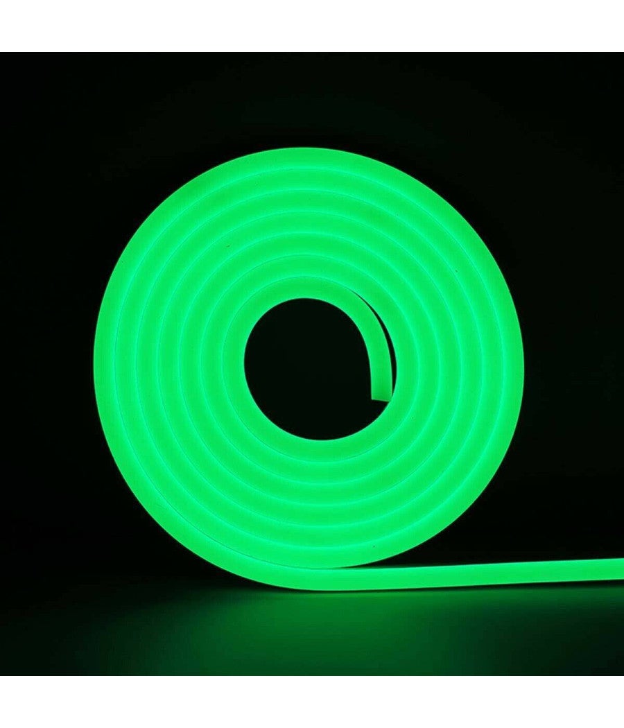 Trade Shop - Strip Led Fluorescente Effetto Tubo Neon Colorato Impermeabile In Silicone Dc12v - Verde - - 8