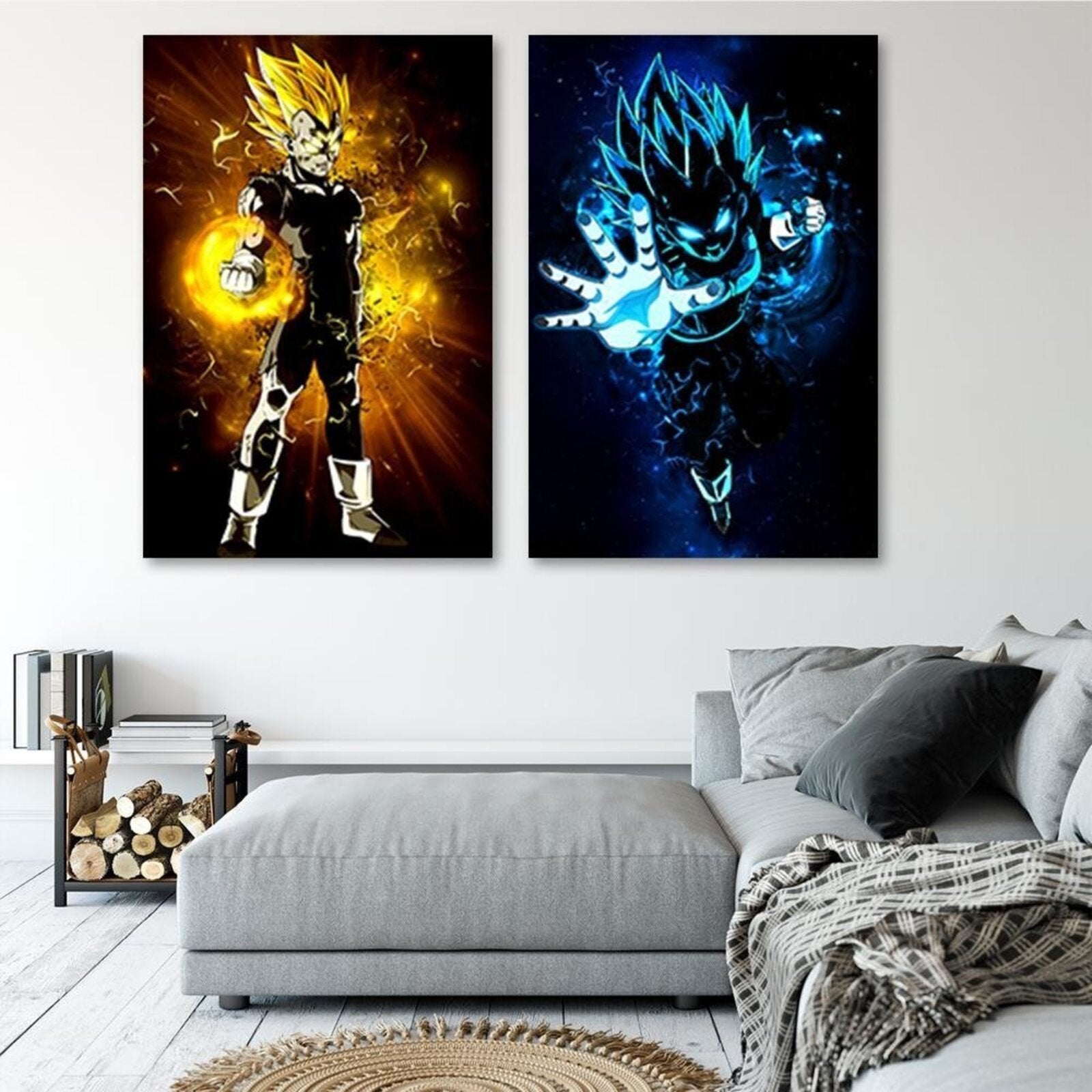 Tableau bois Dragon Ball Super Saiyan Vegeta II - 40 x 60 cm - 4