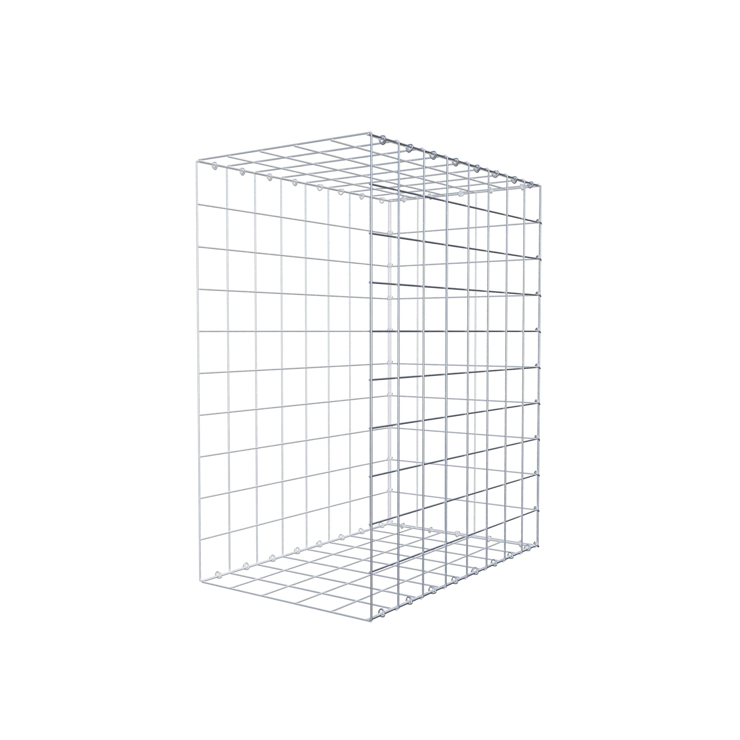 Gavión para alargar en acero galvanizado 100x80x50cm (LxAxP), malla 10 x 10cm, Anillo en C, sin rejilla frontal - 5