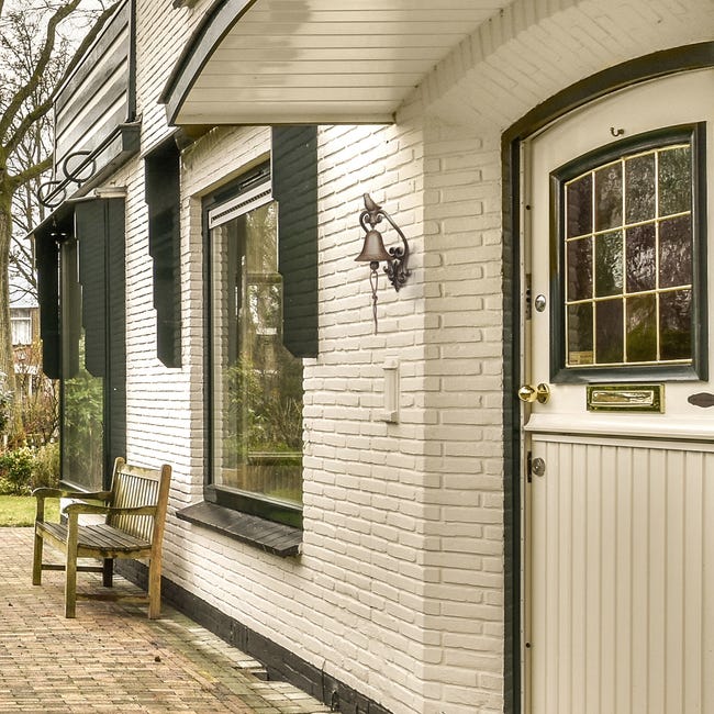 Campana Per Porta In Ghisa Stile Antico Relaxdays - Decorazione Rustica Da Esterno, Suono Chiaro! - Foto 5